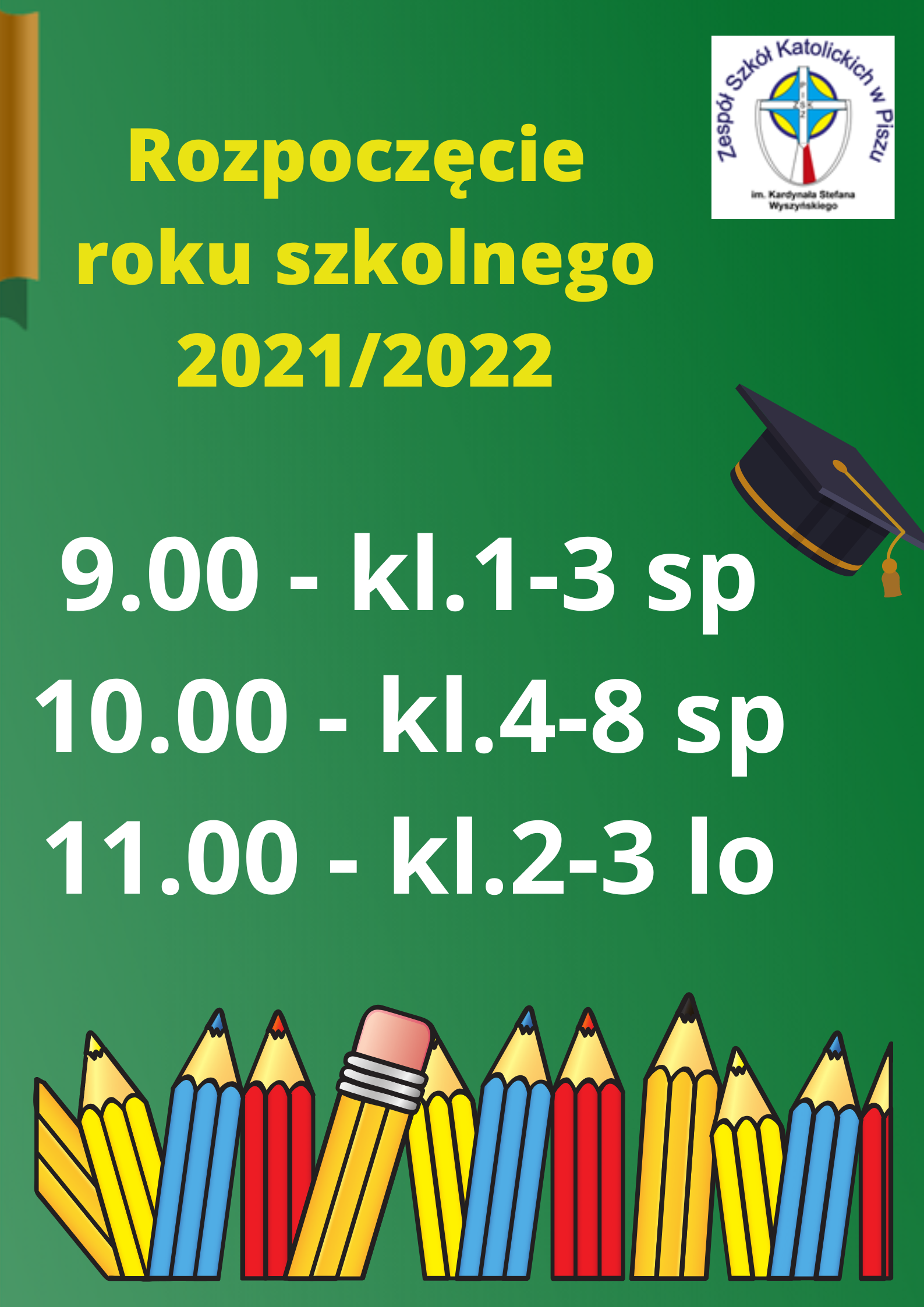 Rozpoczęcie Roku Szkolnego 20212022 Zespół Szkół Katolickich W Piszu 9921