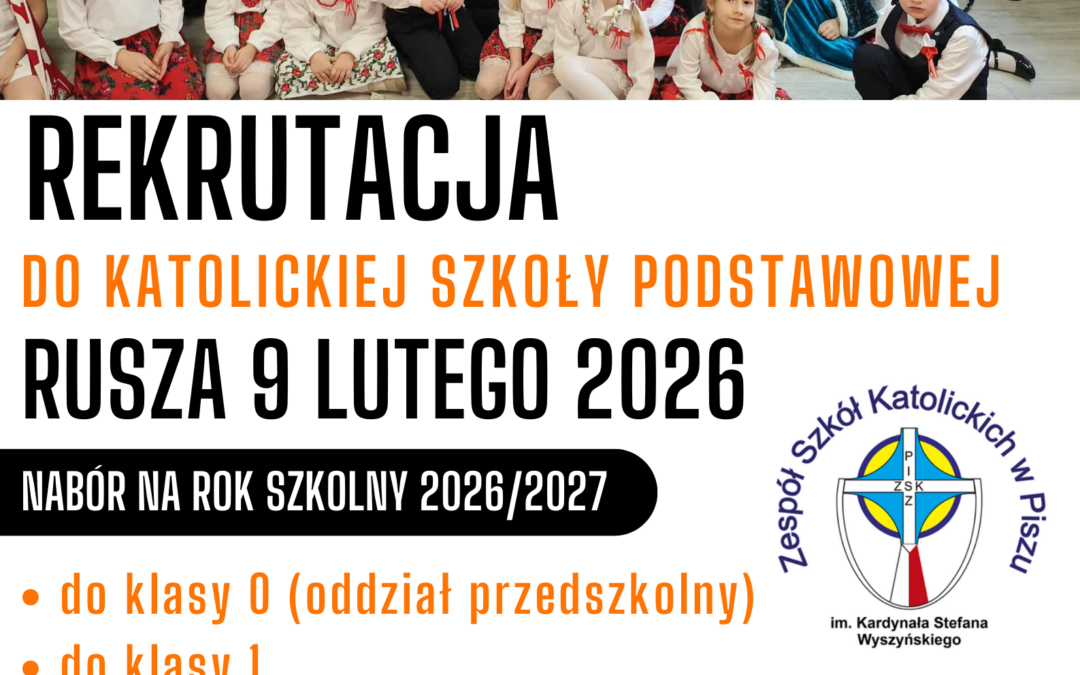 Rusza rekrutacja do Katolickiej Szkoły Podstawowej