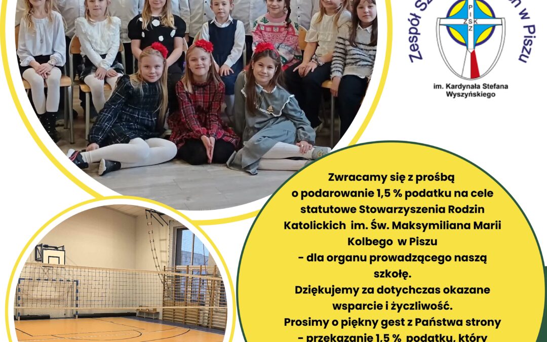 Przekaż nam 1,5% podatku